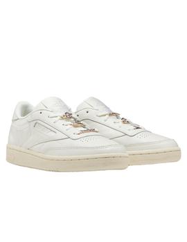 Zapatilla Reebok club c 85 blanco roto de muijer