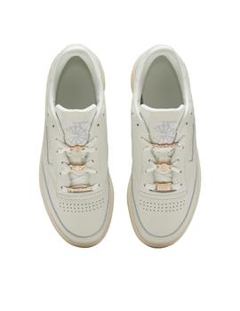 Zapatilla Reebok club c 85 blanco roto de muijer