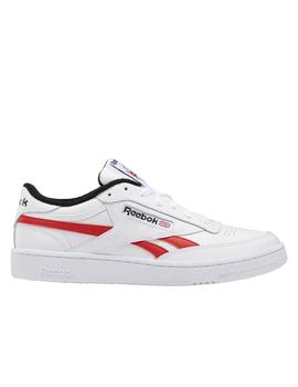 Zapatilla reebok Club c revenge mu blanco rojo de hombre.