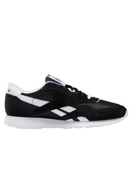 Pato orgánico desarrollando Zapatillas reebok cl nylon negro de hombre