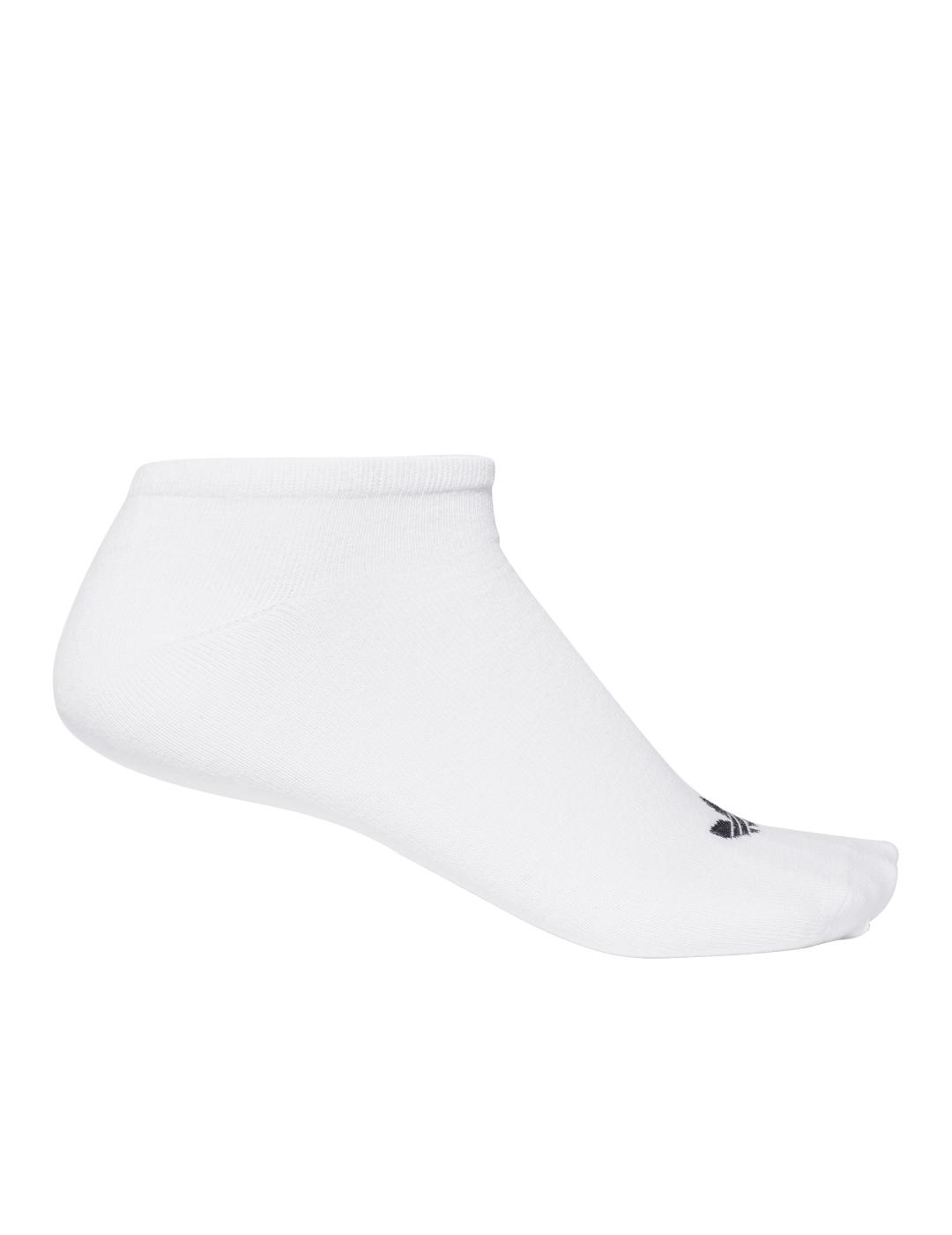 calcetines adidas tobilleros trefoil blanco unisex