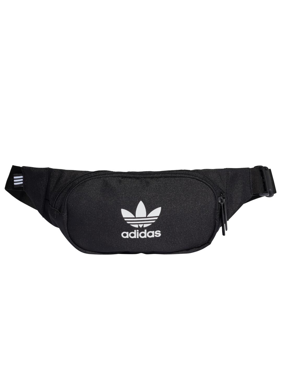 menor sencillo Goteo riñonera adidas essential cbody negro