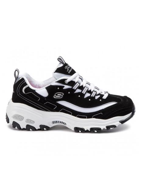skechers d'lites mujer negro