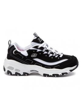 skechers d'lites mujer plata