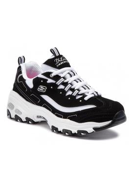 Zapataillas Skechers D lites negro de mujer.