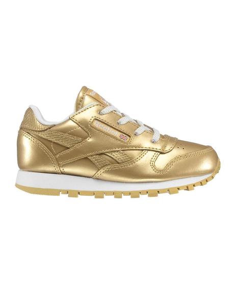 emoción administración asustado Zapatilla Reebok de niña Classic Leather Oro