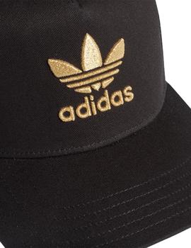 gorra adidas ac gold trucker negro oro unisex