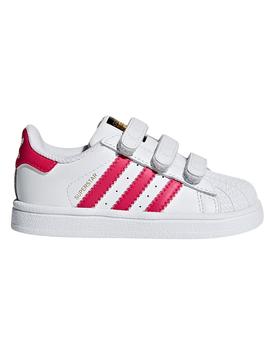 Zapatillas de niño Adidas Superstar Blanco Rosa
