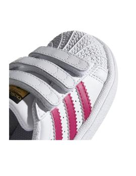 Zapatillas de niño Adidas Superstar Blanco Rosa