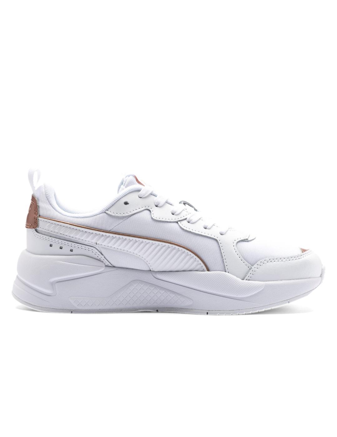 Zapatillas puma X-ray metallic blanco de mujer.