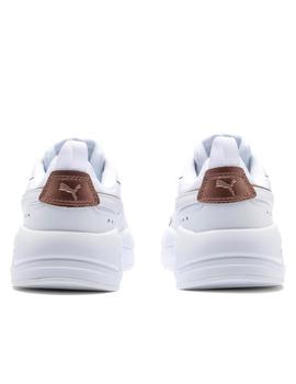 Zapatillas puma X-ray metallic blanco de mujer.