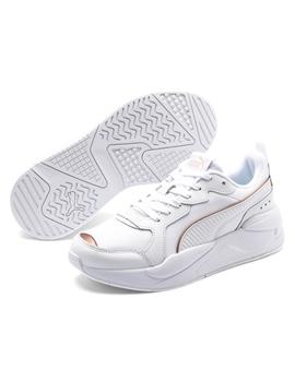 Zapatillas puma X-ray metallic blanco de mujer.