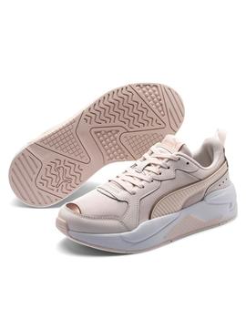 Zapatilla puma X-ray metallic rosa de mujer