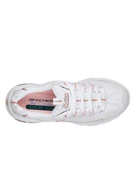 Zapatillas skechers d lites fresh start blanco dorado