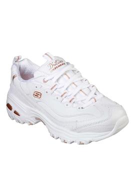 Zapatillas skechers d lites fresh start blanco dorado