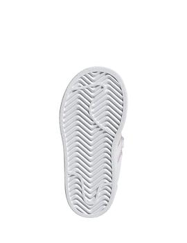 Zapatillas Superstar blanco brillo de bebé