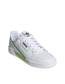 Zapatilla adidas Continental j blanco amarillo unisex