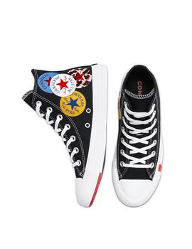 zapatilla converse all star hi black university.