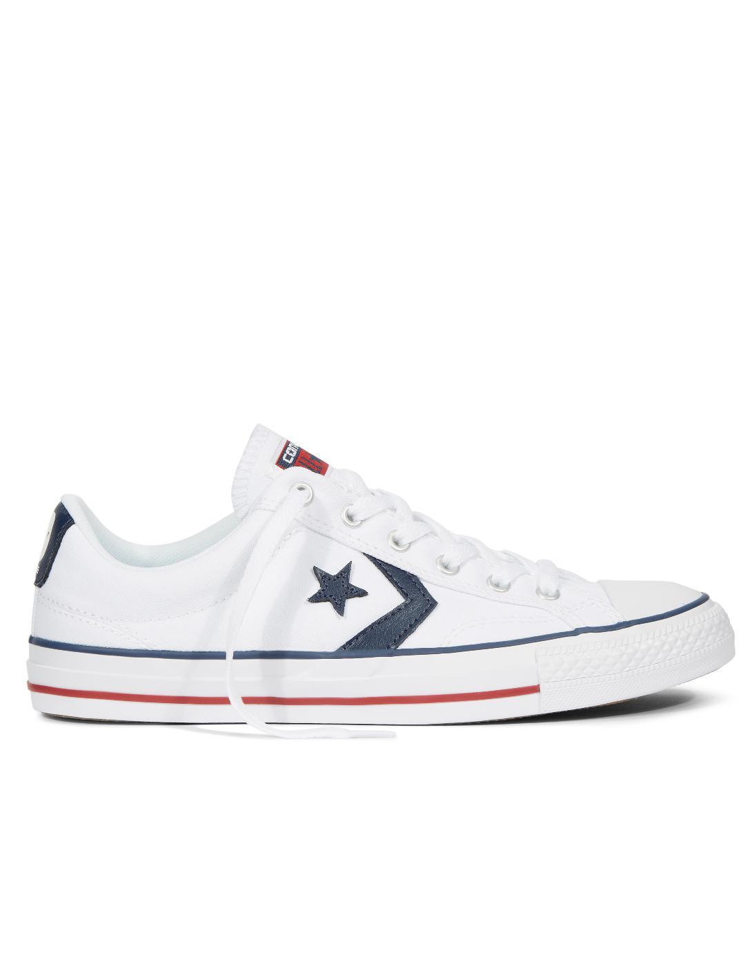 zapatilla converse star player ox blanco de hombre.