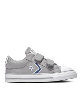 zapatilla converse star player 2v ox gris de bebé.