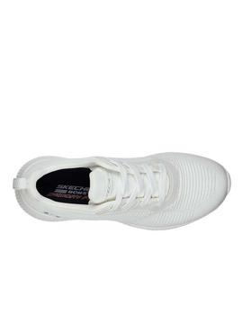 Zapatillas skechers bobs sport blanco de mujer.