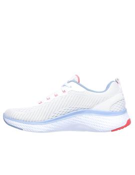 zapatillas skechers solar fuse-cosmic wiew blanco de mujer.