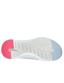 zapatillas skechers solar fuse-cosmic wiew blanco de mujer.