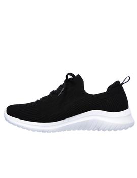 skechers ultra flex 2.0 flash-illusion negro de mujer.