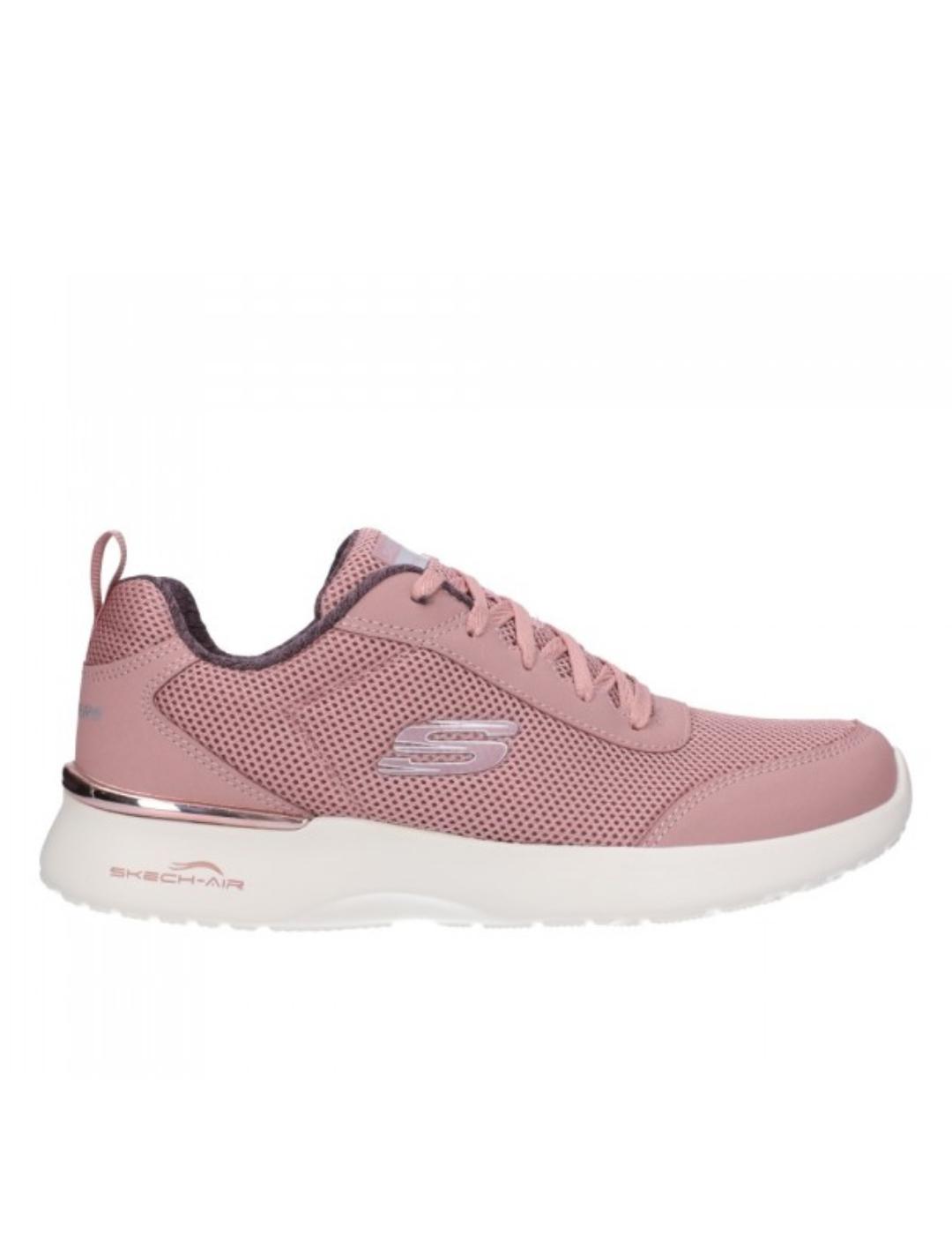 zapatillas skechers dynamight rosa de mujer