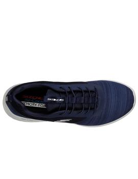 zapatilla Skechers bounder azul de hombre.