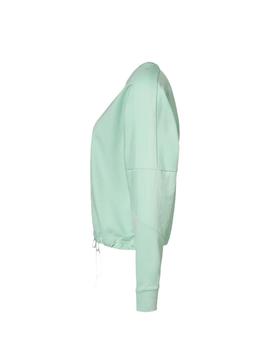 sudadera puma nu-tility crew sweat relaxed fit verde mujer.
