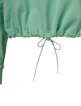 sudadera puma nu-tility crew sweat relaxed fit verde mujer.