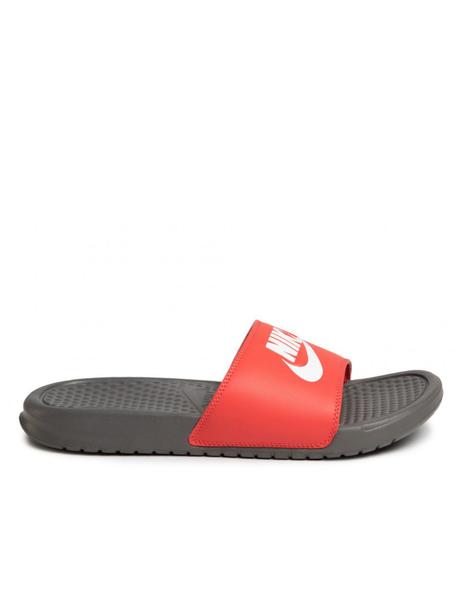 Anual Mostrarte abajo chamclas nike benassi jdi gris rojo de hombre