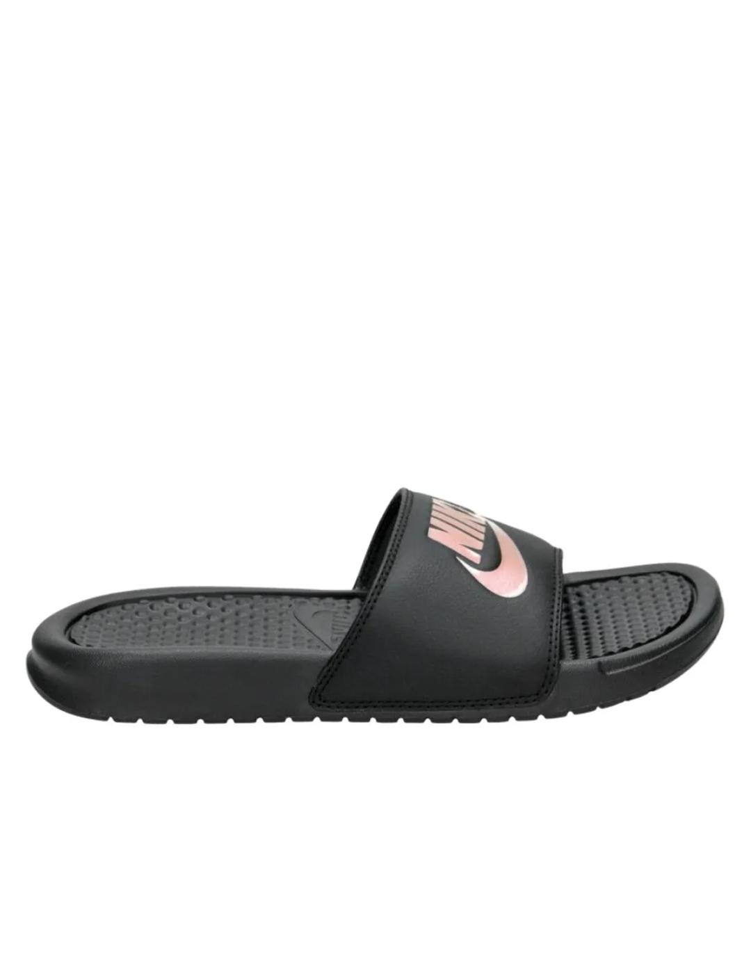 semáforo celos Me sorprendió chanclas nike Benassi negro cobre de mujer