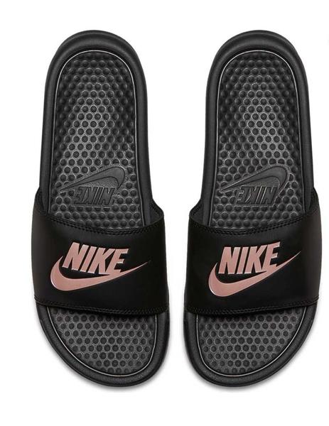 facultativo ejemplo nombre chanclas nike Benassi negro cobre de mujer