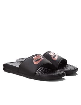 chanclas nike Benassi negro de mujer