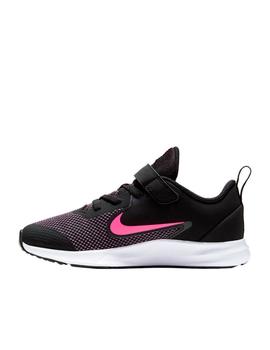 Zapatilla nike downshifter 9 psv negro rosa de niña