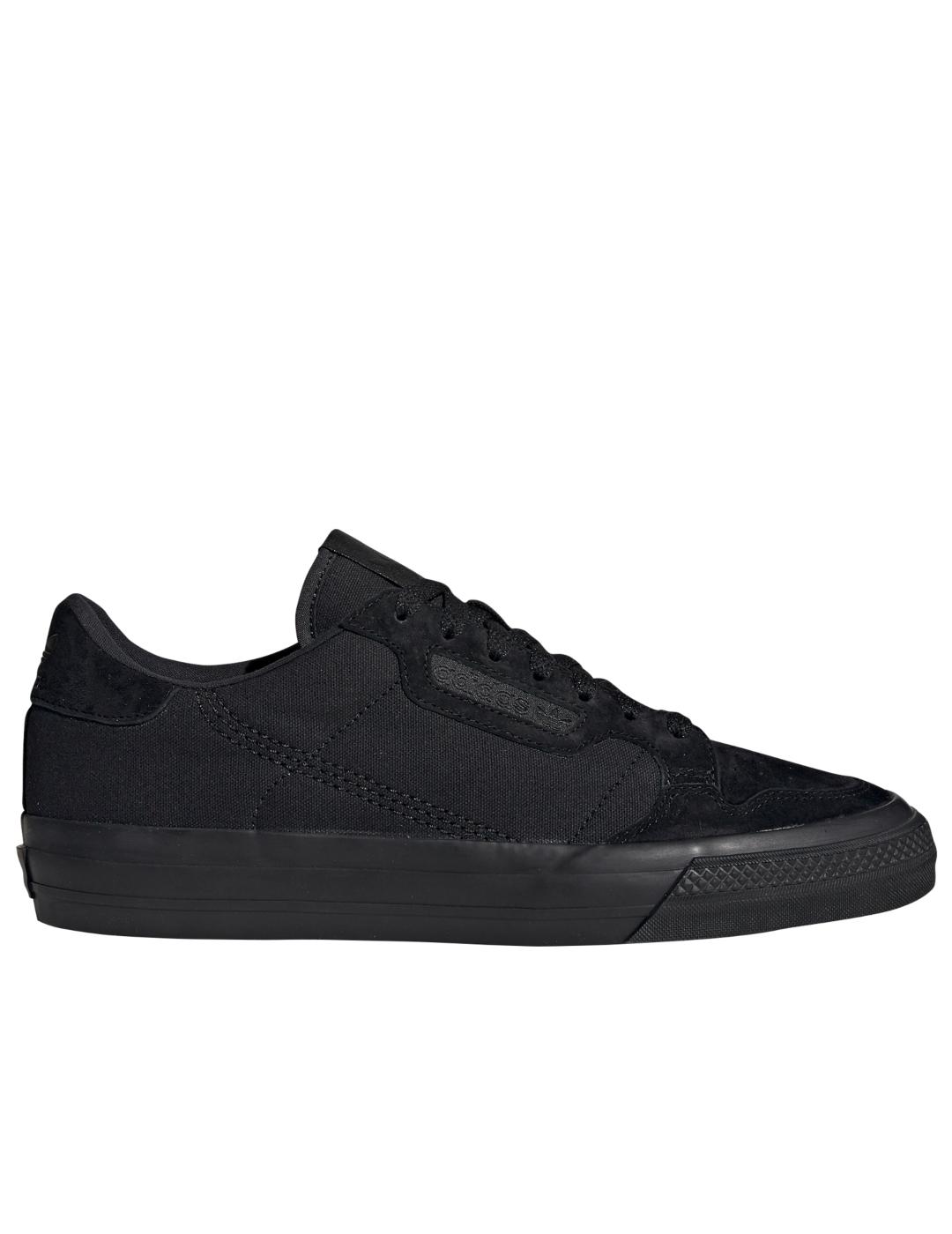 Zapatilla adidas continental vulc negro de hombre.