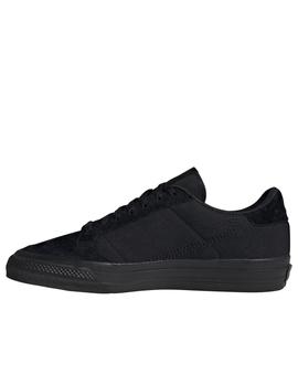 Zapatilla adidas continental vulc negro de hombre.