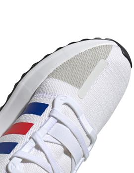 Zapatillas adidas u_path run blanco azul rojo hombre.