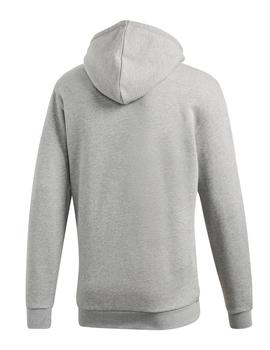 sudadera adidas trefoil hoodie gris de hombre.