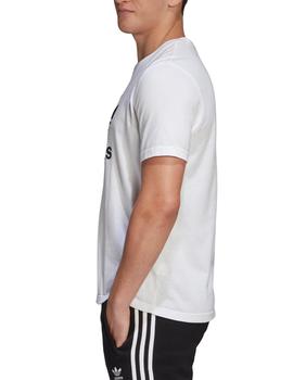 camiseta adidas trefoil logo blanco de hombre.