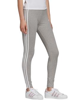 mallas adidas  3 stripes tight gris de mujer.