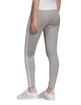 mallas adidas  3 stripes tight gris de mujer.