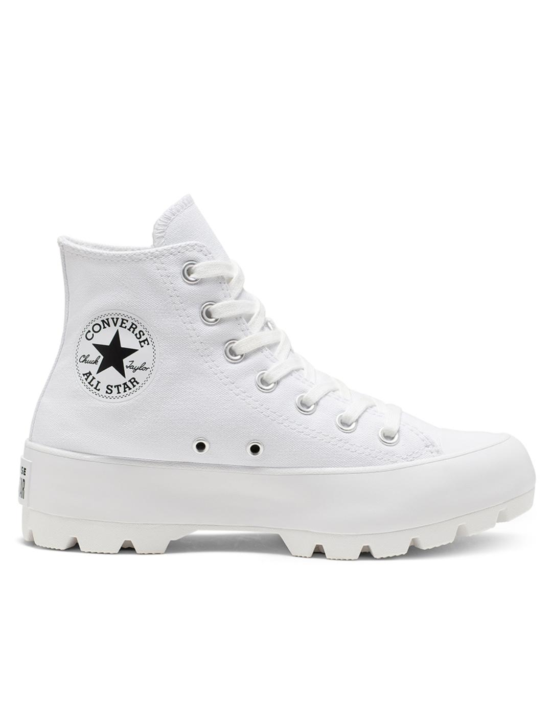 all star ctas lugged hi blanco de mujer.