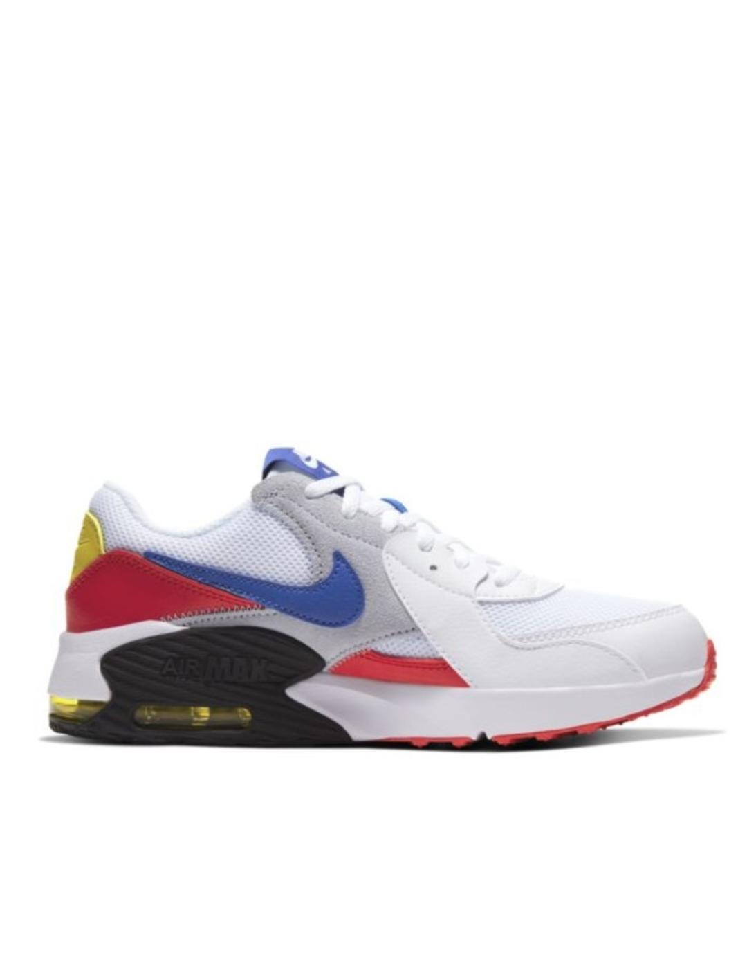 Zapatilla nike max excee rojo azul junior