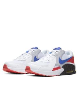 Zapatilla nike air max excee gs banco rojo azul junior