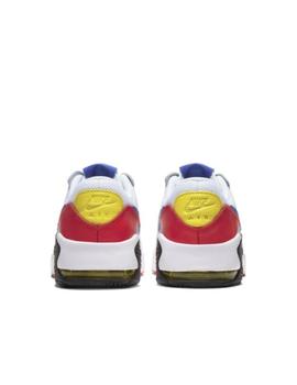 Zapatilla nike air max excee gs banco rojo azul junior