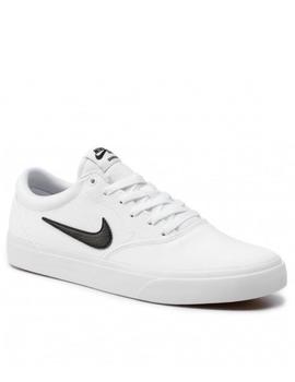 litro Economía colección Zapatilla nike sb charge cnvs blanco de hombre.