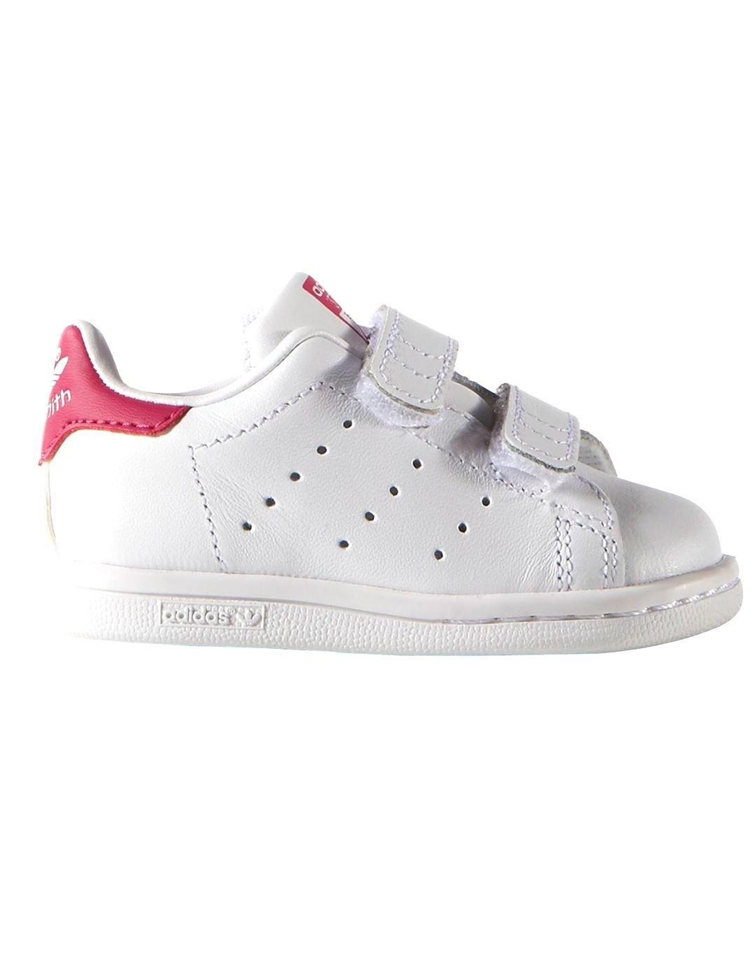 Zapatillas de Niña Adidas Stan Blanco/Rosa